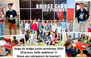Stage de Bridge jeunesse à Pau