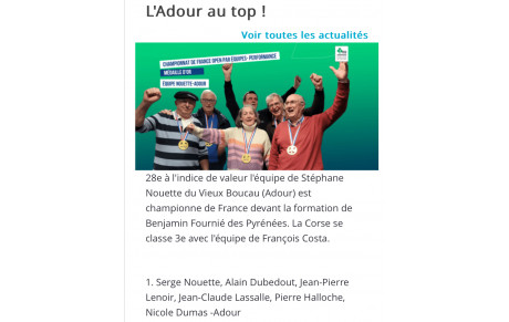 Finale Nationale Open 4 Performance