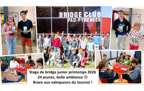 Stage de Bridge jeunesse à Pau